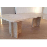 Luxury Dining Room Stone Furniture Modern Kitchen Table High Quality Travertine Dining Table